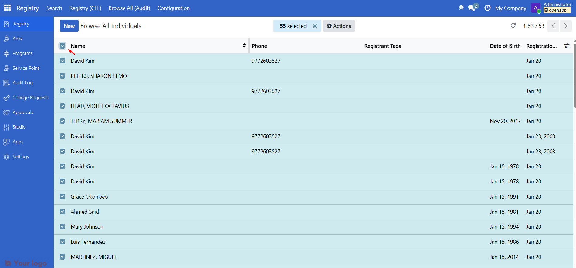 Export current page
