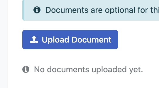 Upload Document button