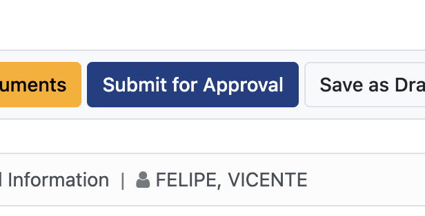 Submit for Approval button